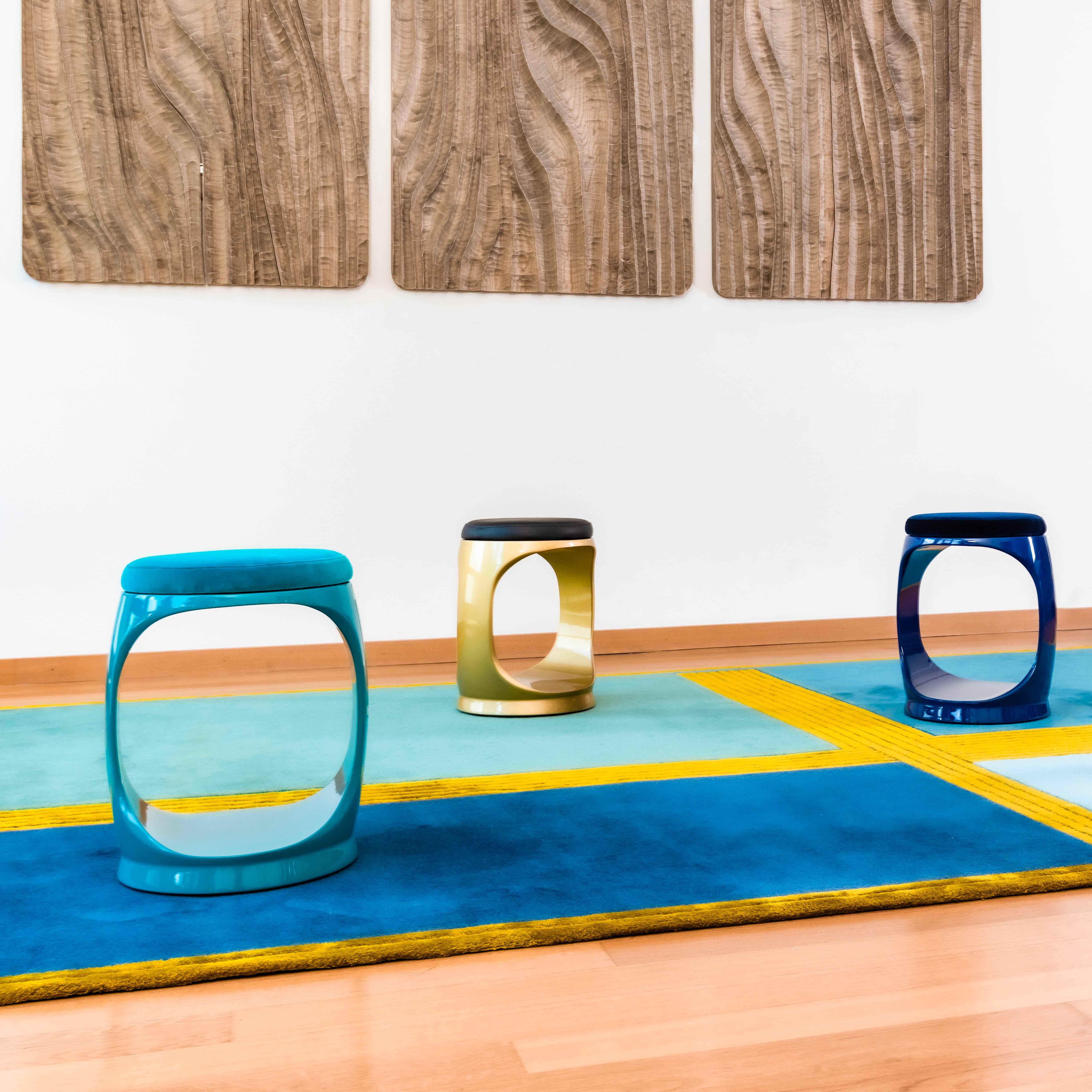 Contemporary 21st Century Rug, Ebb&Flow Ocean For Sale