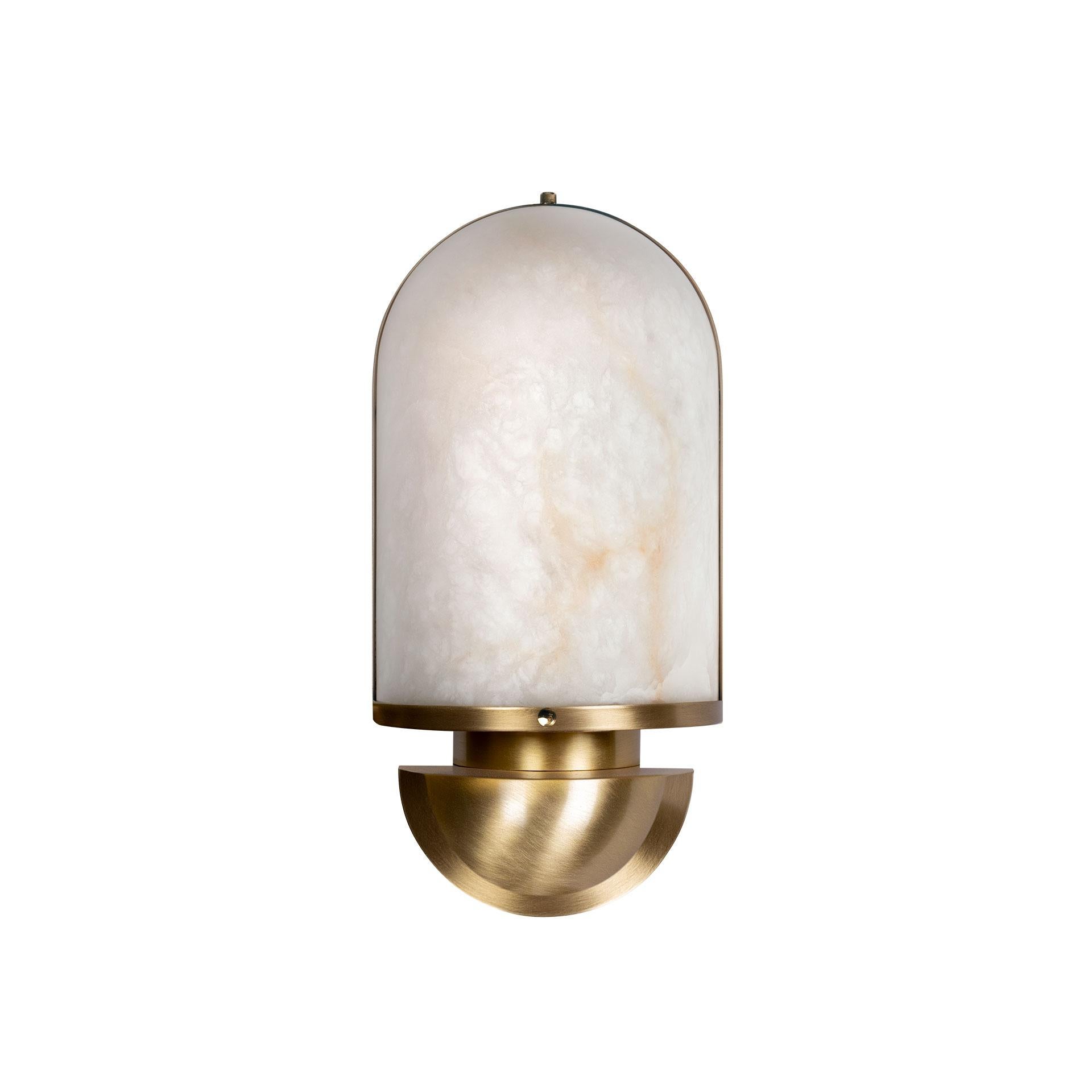 Portuguese 21st Century Russell Wall Lamp Alabaster For Sale
