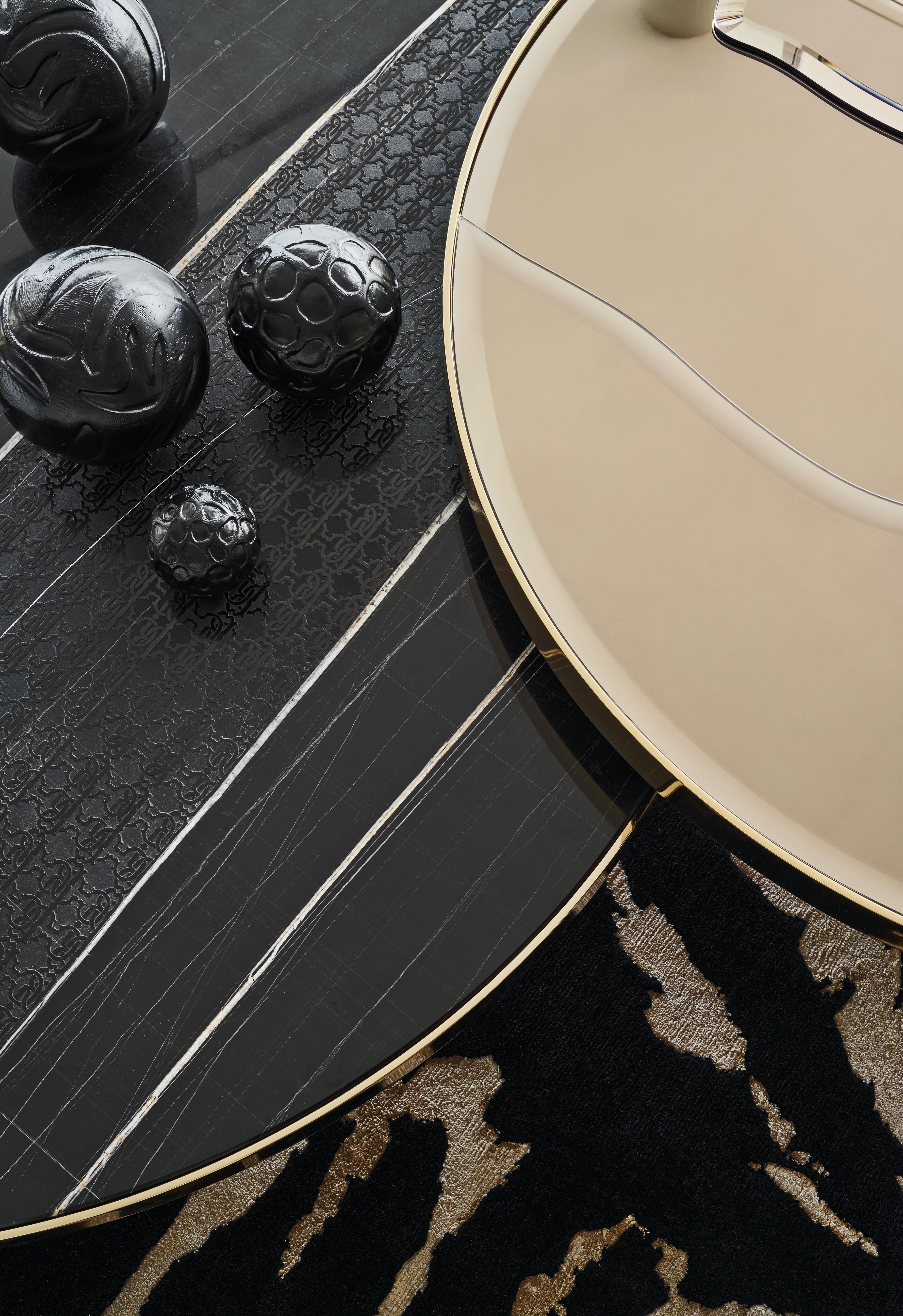Tavolino Sahara del XXI secolo con piano in marmo di Roberto Cavalli Home Interiors in vendita 2
