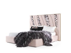 21st Century Sahara4 Bed in Fabric and Leather by Roberto Cavalli Home Interiors