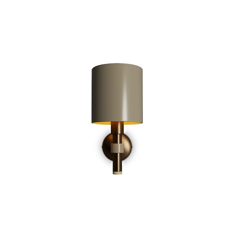 21st Century Salamanca Wall Lamp Aluminium Brass For Sale 1