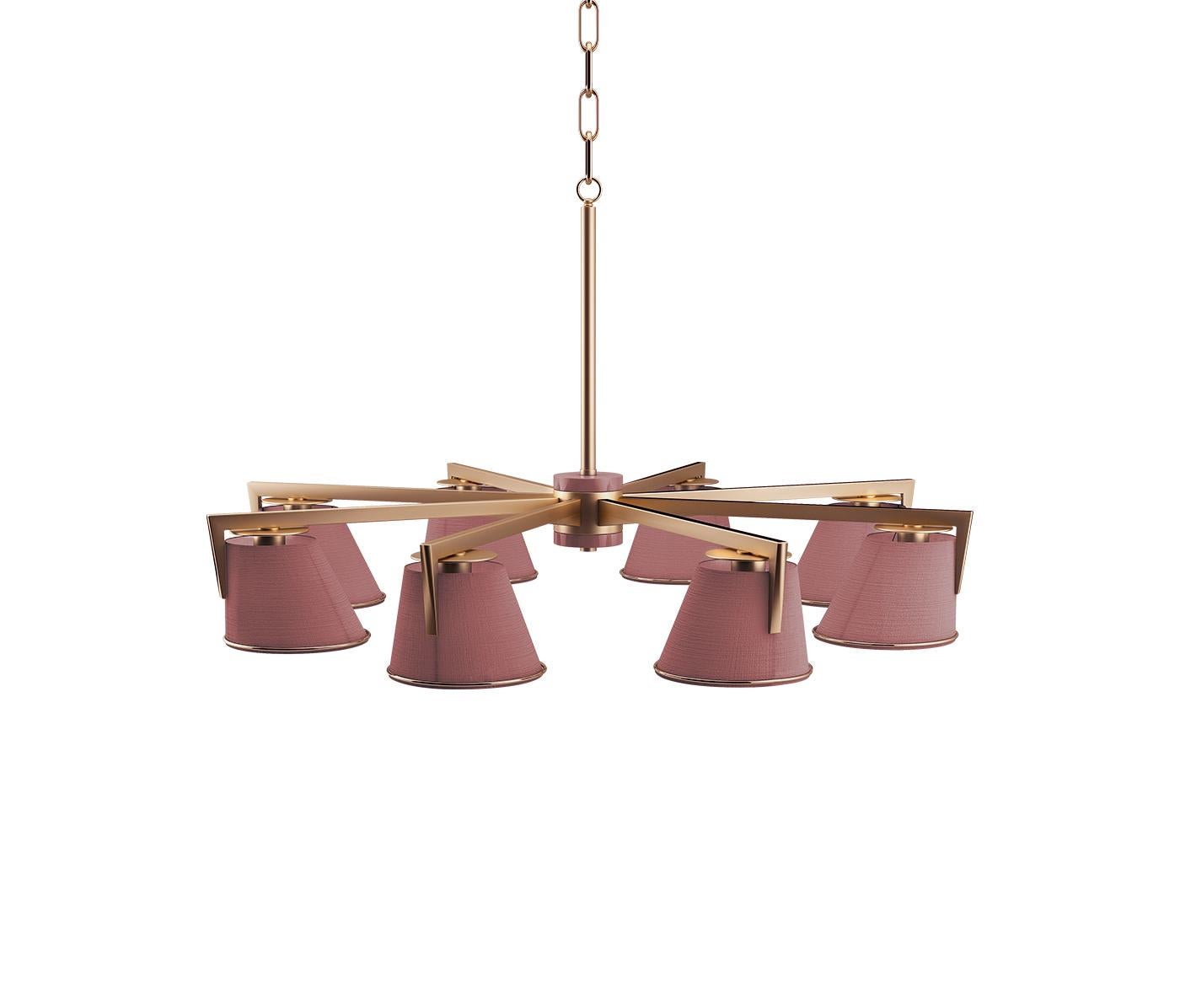 Portuguese 21st Century Santos Suspension Lamp Brass by Creativemary For Sale