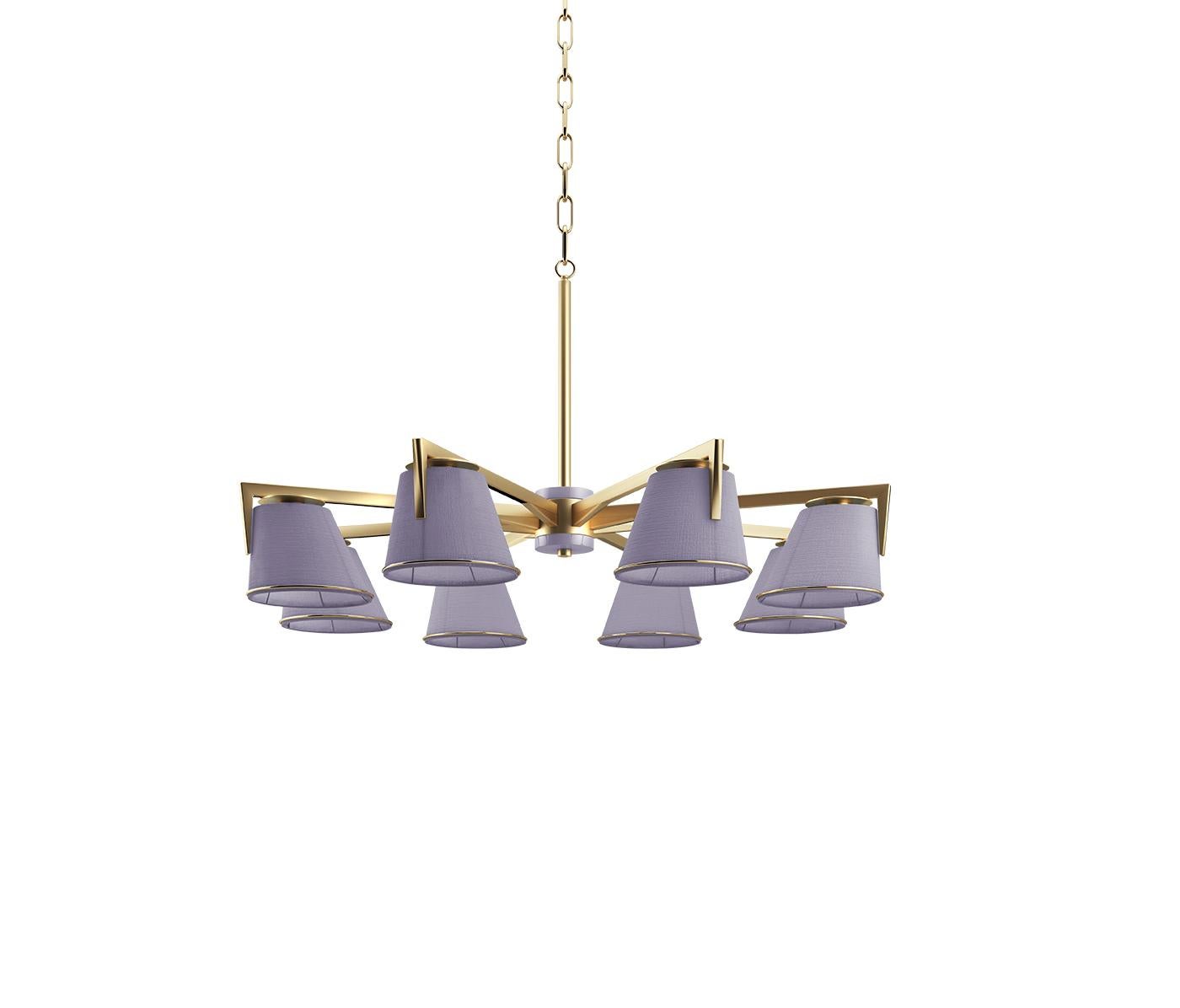 21st Century Santos Suspension Lamp Brass by Creativemary In New Condition For Sale In RIO TINTO, PT