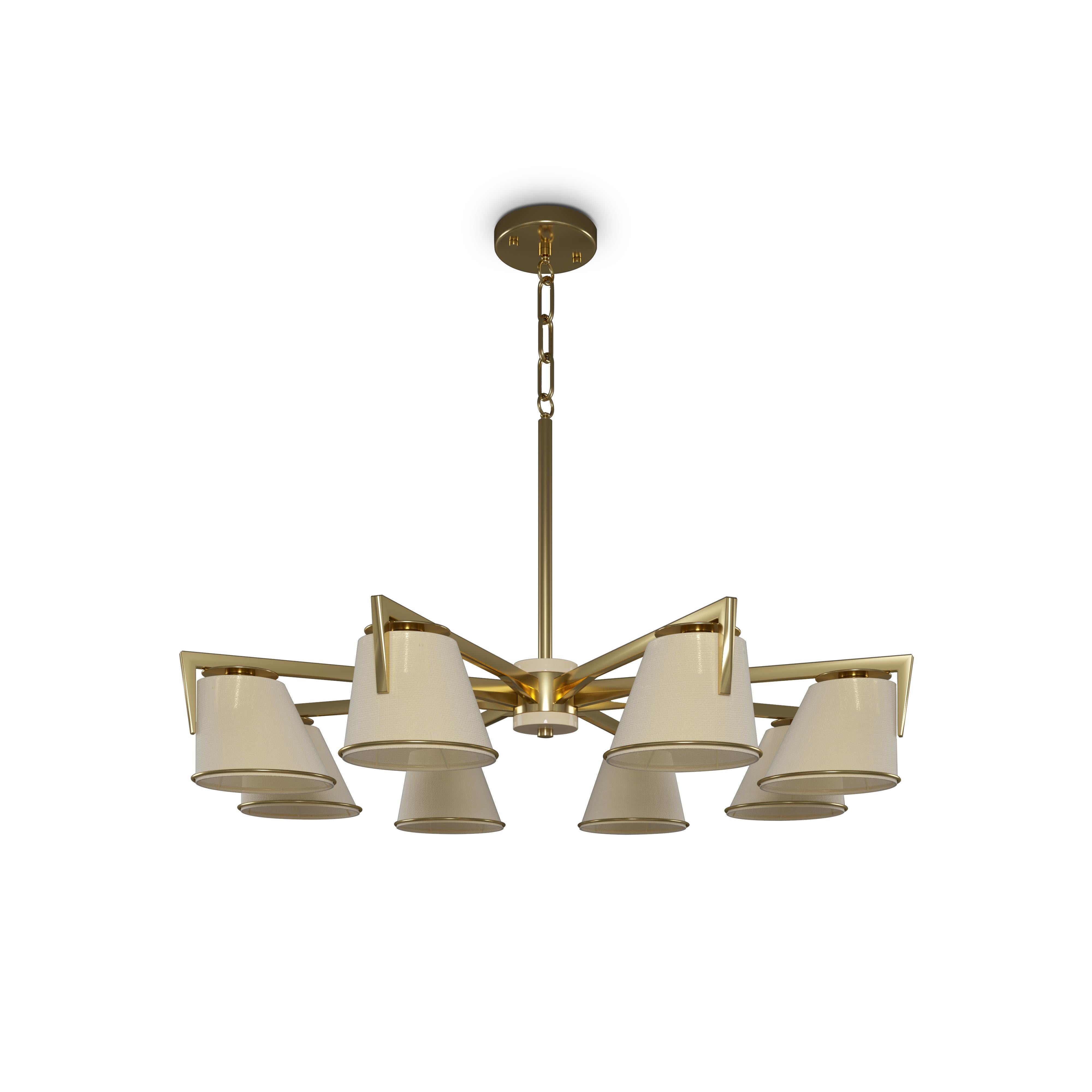 21st Century Santos Suspension Lamp Brass by Creativemary For Sale 2
