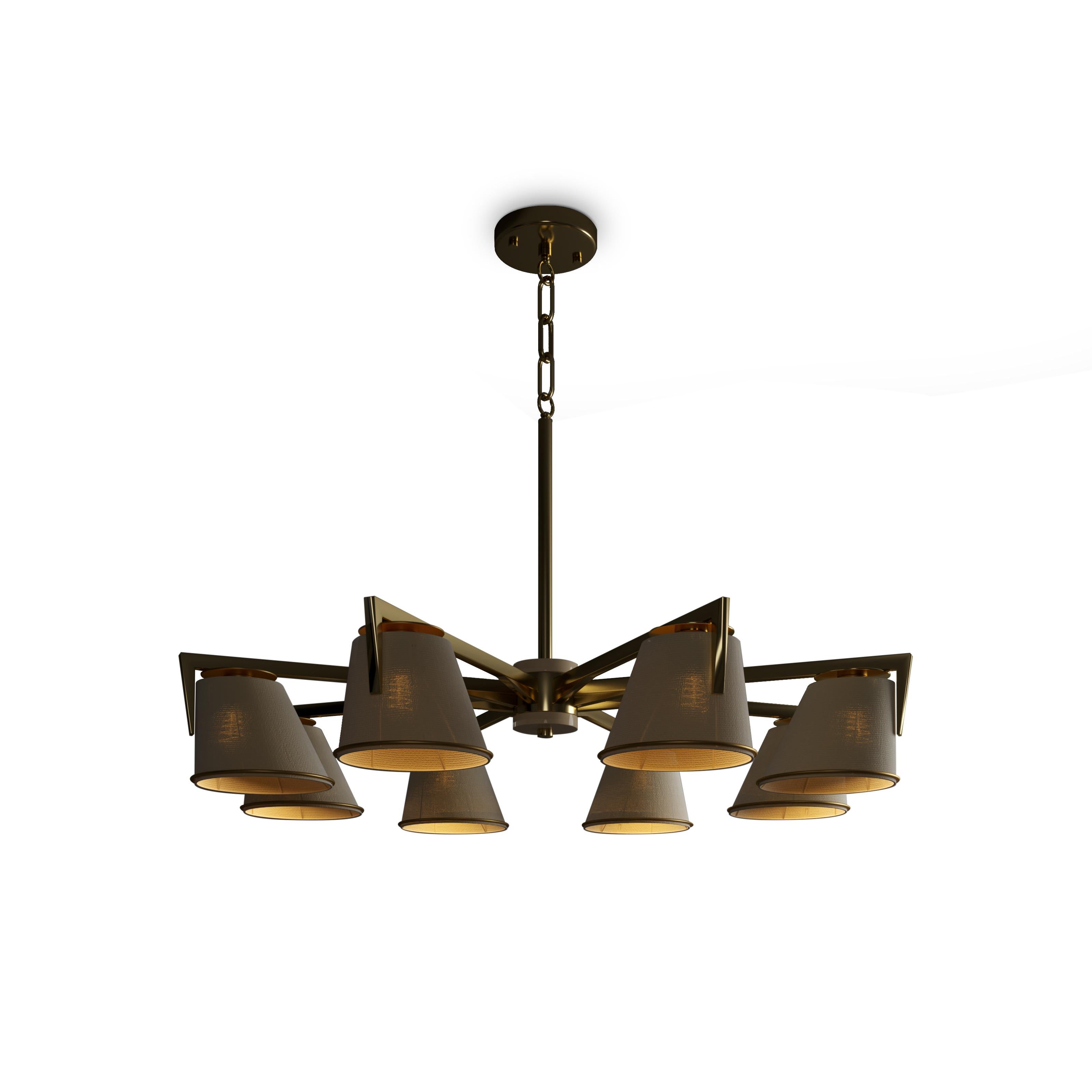 21st Century Santos Suspension Lamp Brass by Creativemary For Sale 3