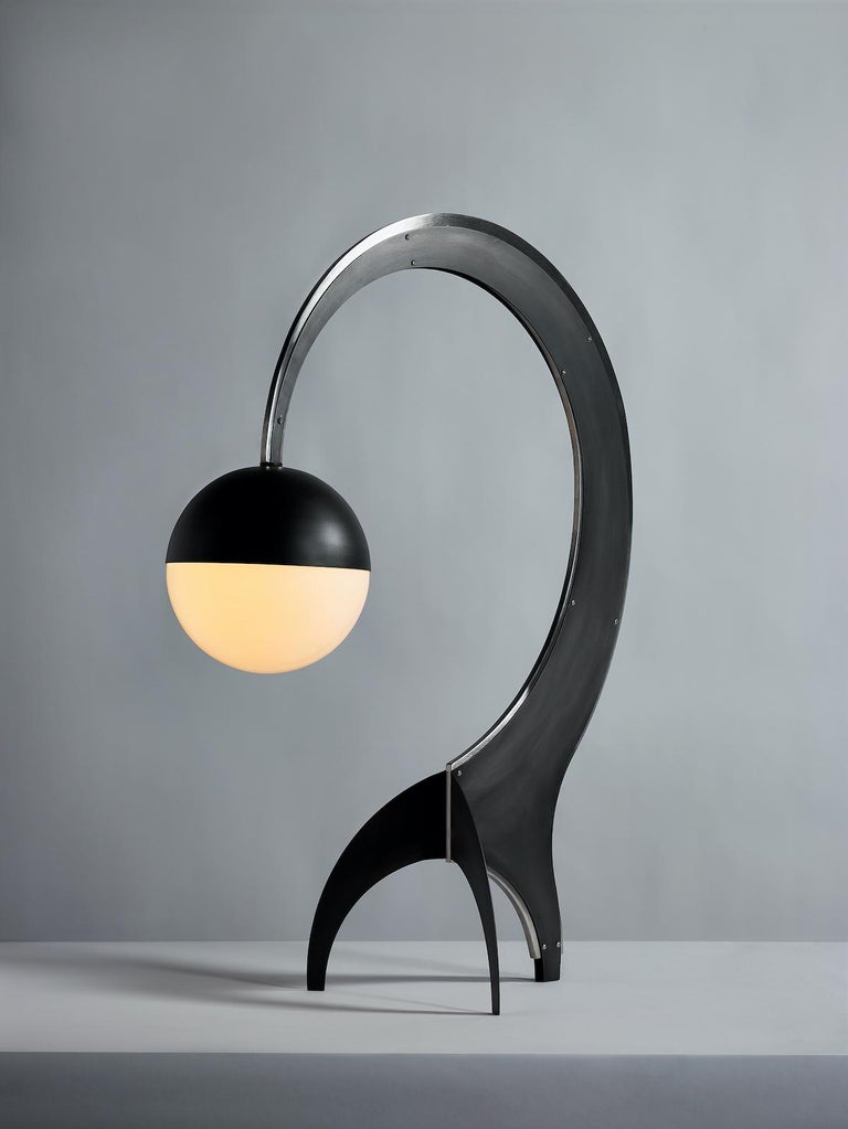 21st Century "Saturn Lamp" by J Mc Donald Steel Table Lamp Contemporary  Design at 1stDibs | saturn mc, mc contemporary
