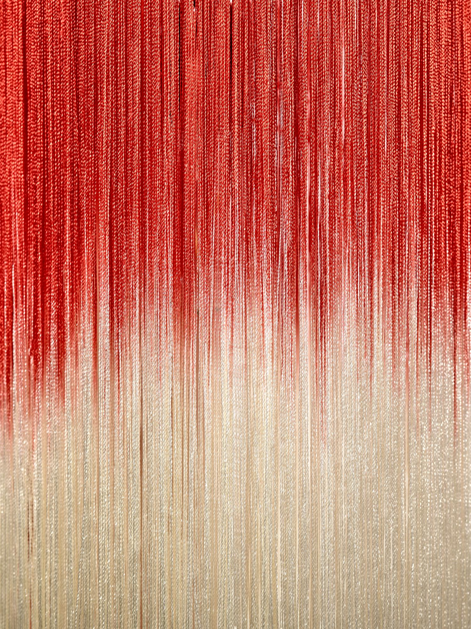 Hängelampe Rey 1 in Scarlet und Creme aus Viscose des 21. Jahrhunderts von Ann Demeulemeester im Zustand „Neu“ im Angebot in Paris, FR