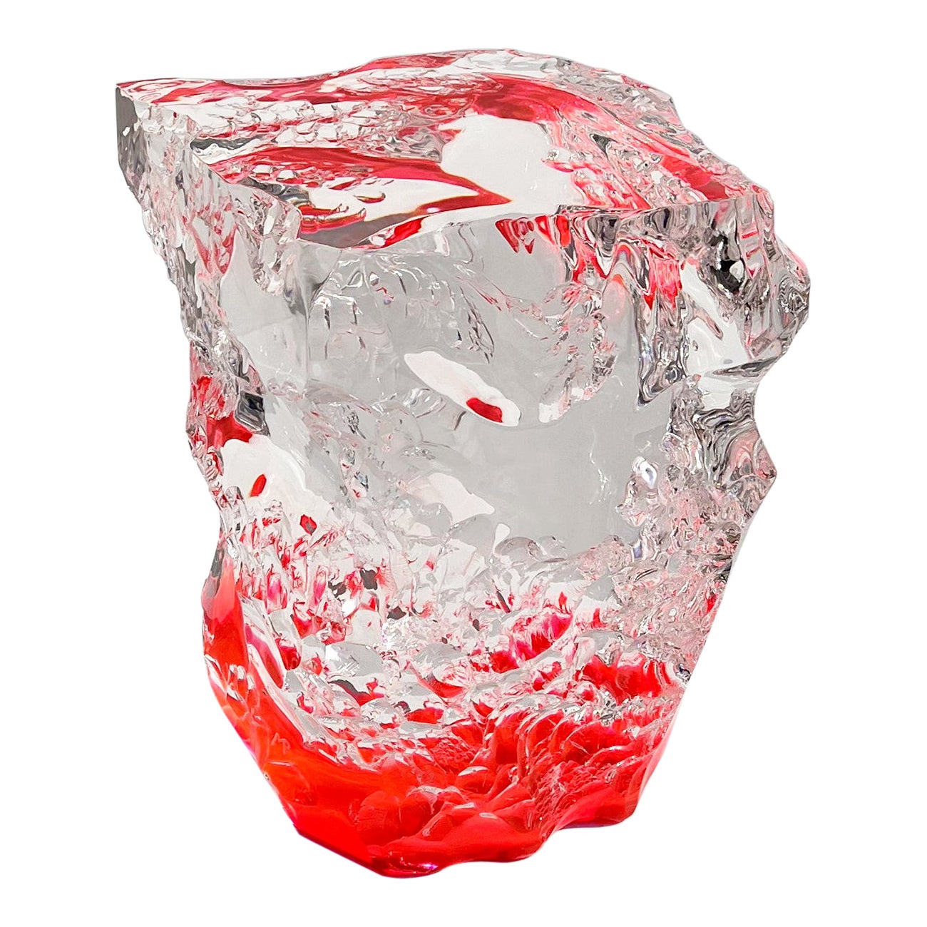 Mesa de centro escultórica de plexiglás rosa del siglo XXI "Prima Materia" en venta