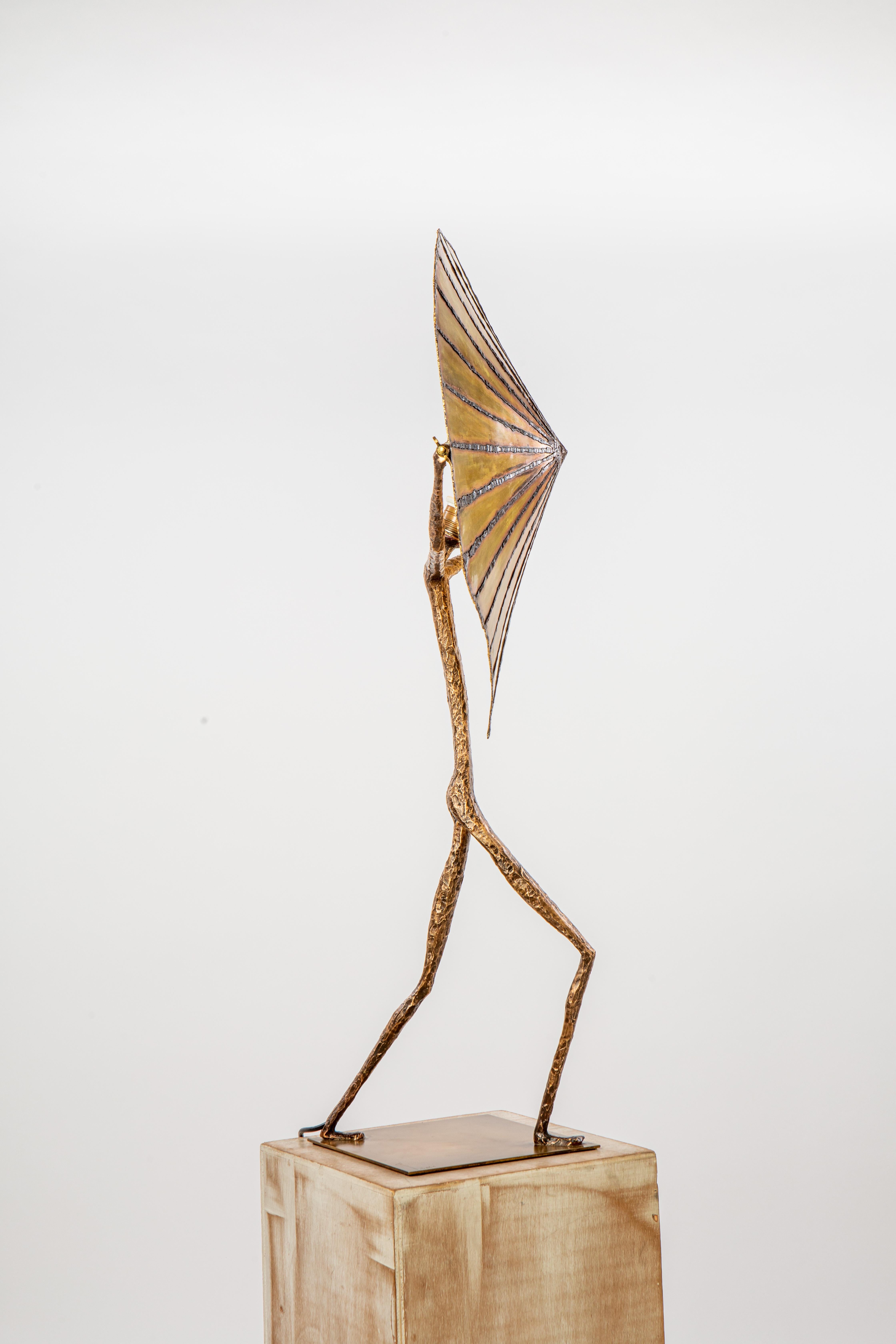 Bronze Lampe de table sculpturale du 21e siècle a Corcovado Do Coração by Fantôme en vente