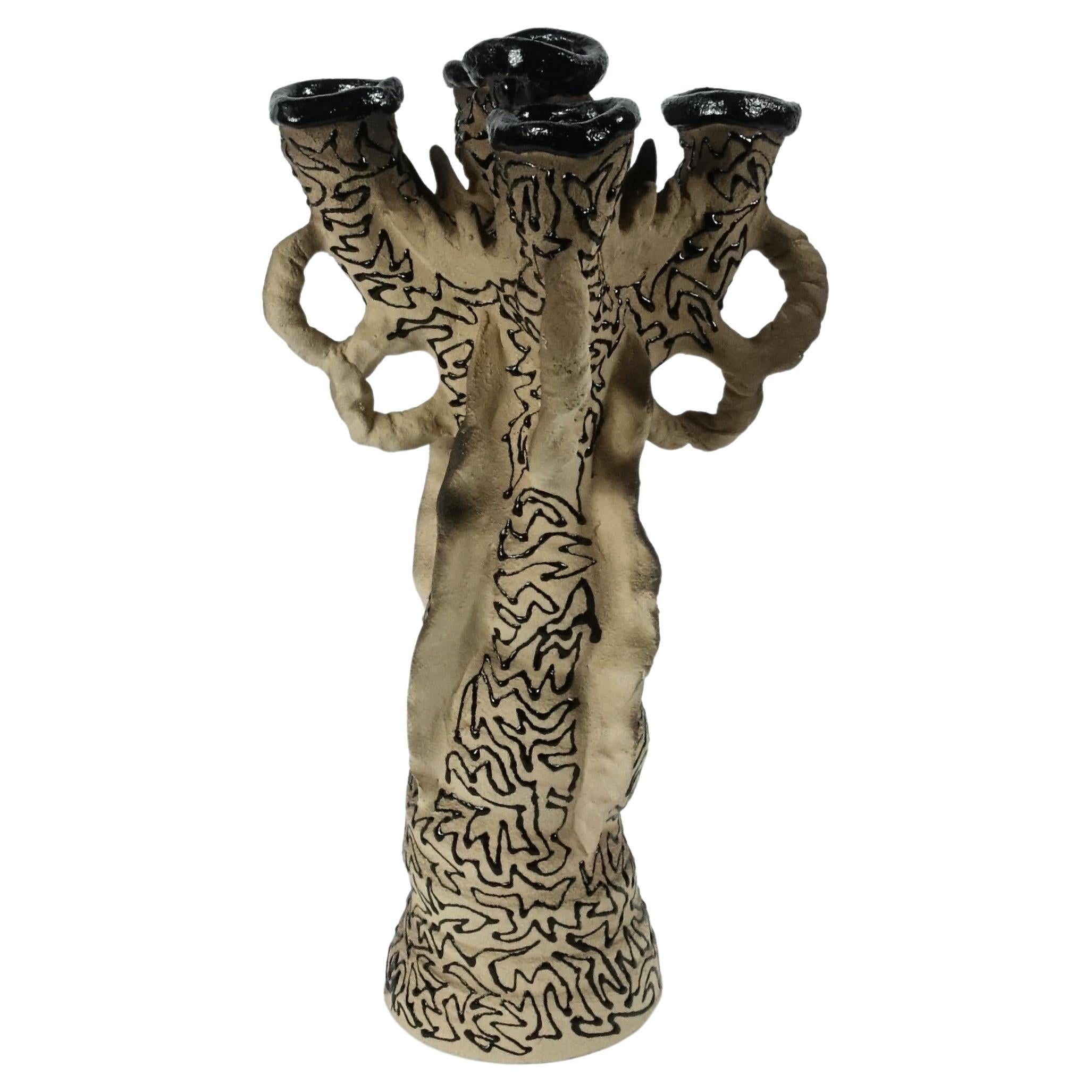 21st Century Sculpture "Chandelier Gothic" by Nitsa Meletopoulos Vase Stoneware For Sale