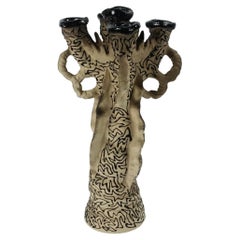 21st Century Sculpture "Chandelier Gothic" by Nitsa Meletopoulos Vase Stoneware