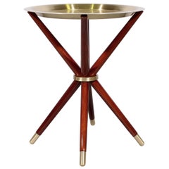 21st Century Seattle Side Table Brushed Brass