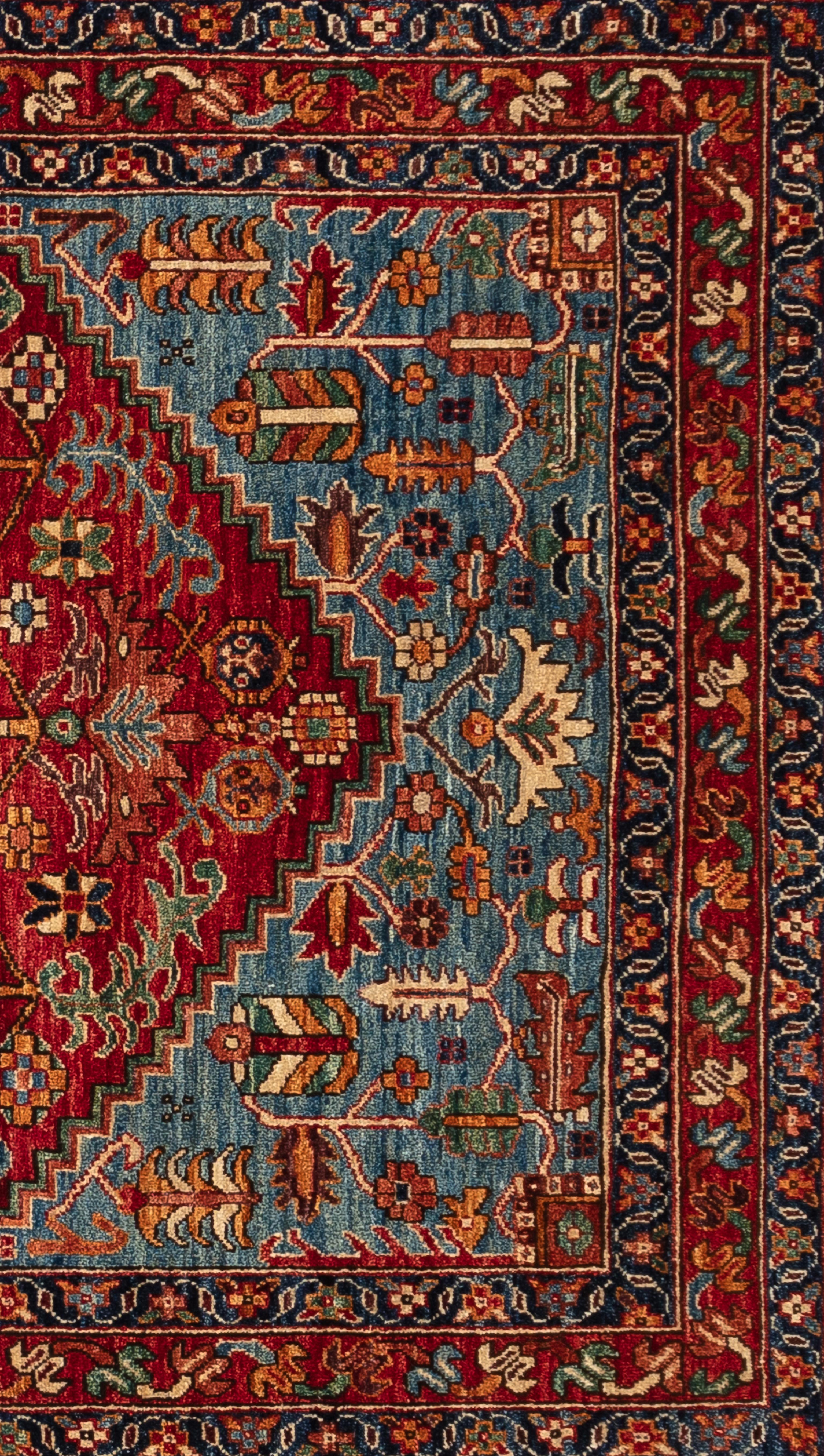 Hand-Woven 21st Century Serapi Runner For Sale