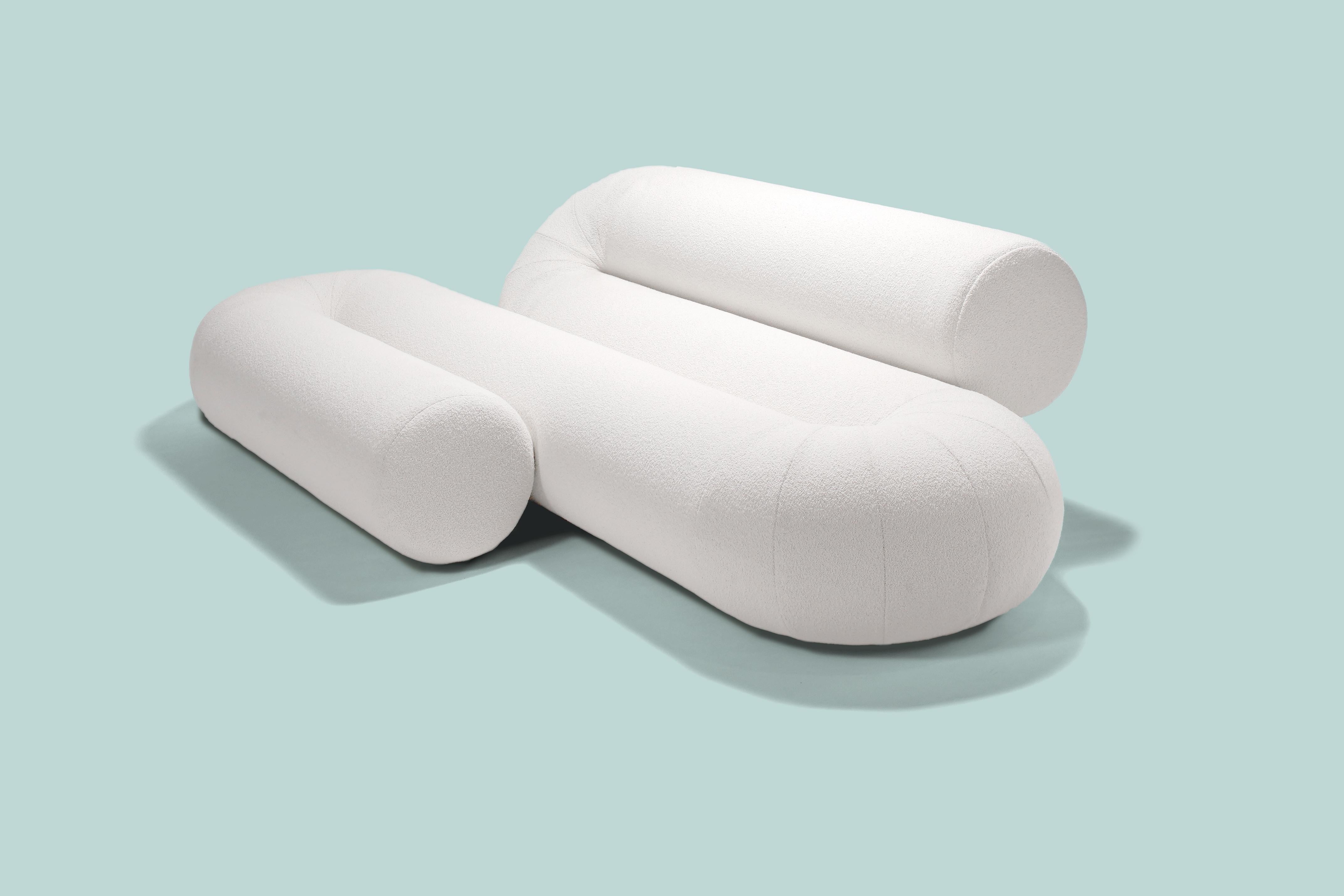 grey ottoman