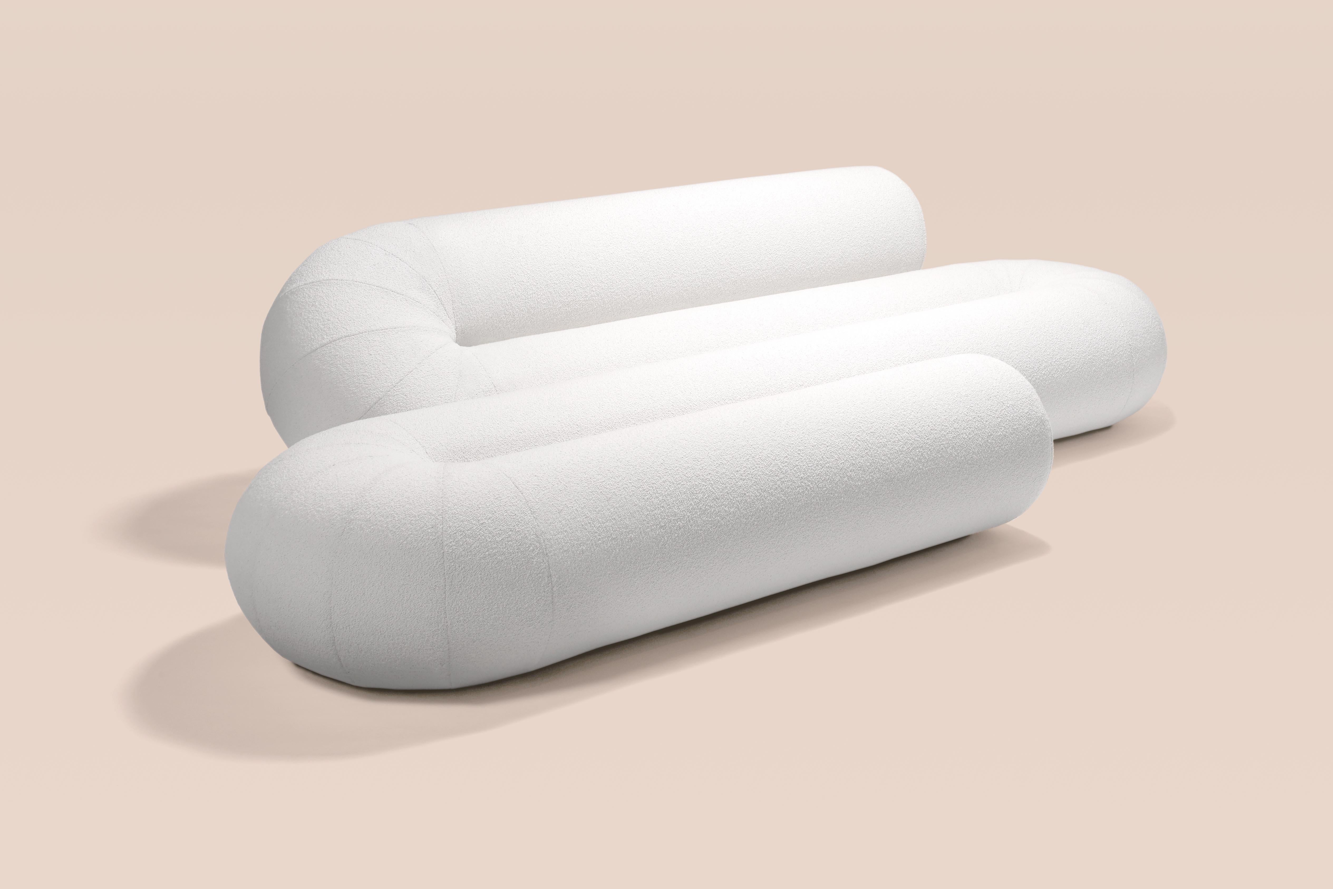 Modern 21st Century Serpentine Curved Modular System Sofa by Christophe de la Fontaine For Sale