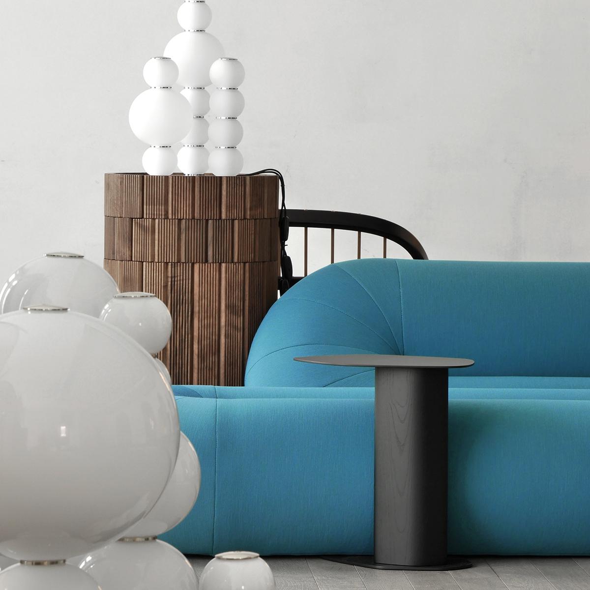 Contemporary 21st Century Serpentine Curved Modular System Sofa by Christophe de la Fontaine For Sale