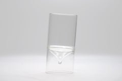 Set of 6 Glass Tumblers, Hand-Crafted, Lido, Kanz