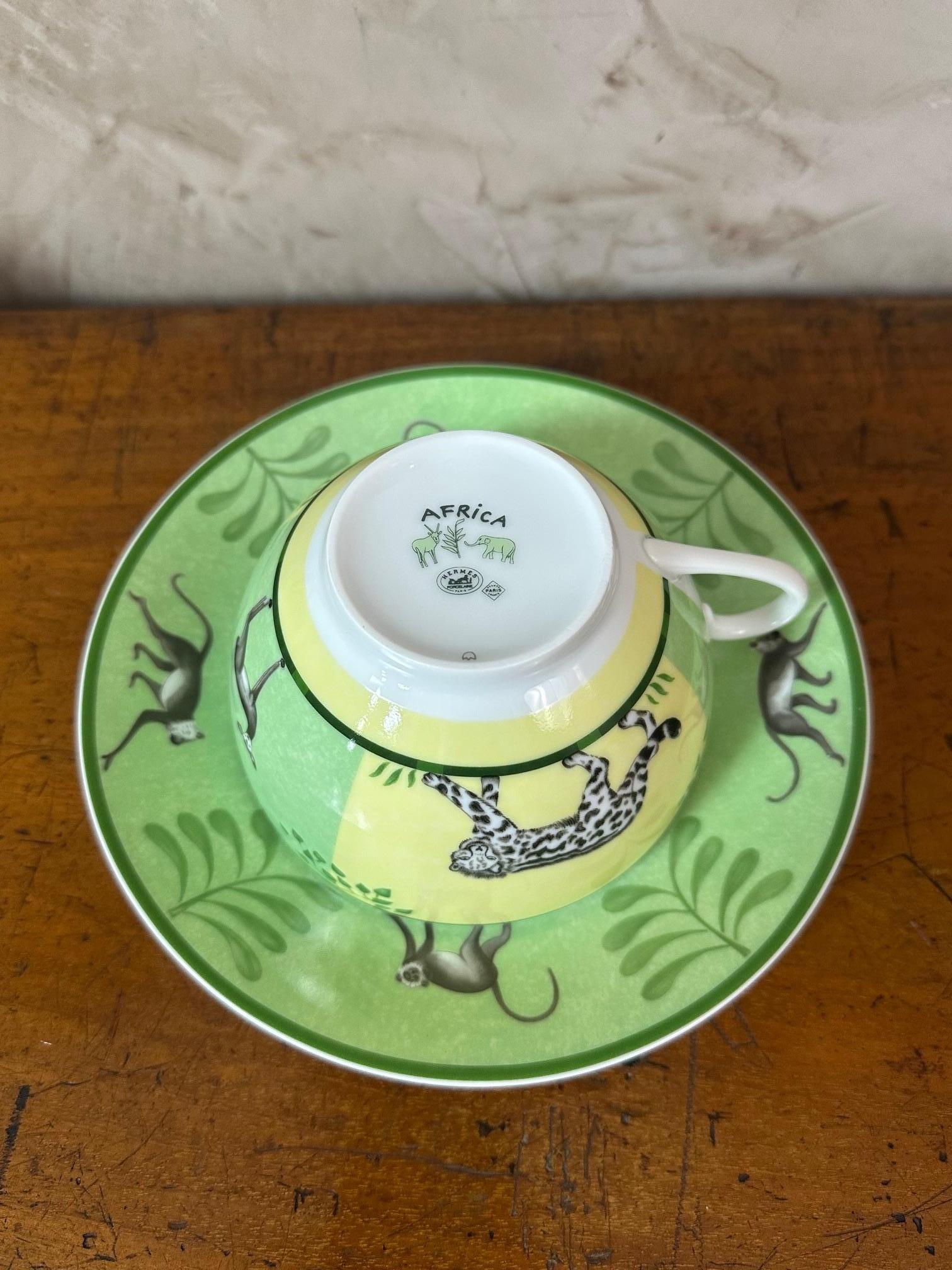 21st century Set of Four Tea Cups by Hermes 4