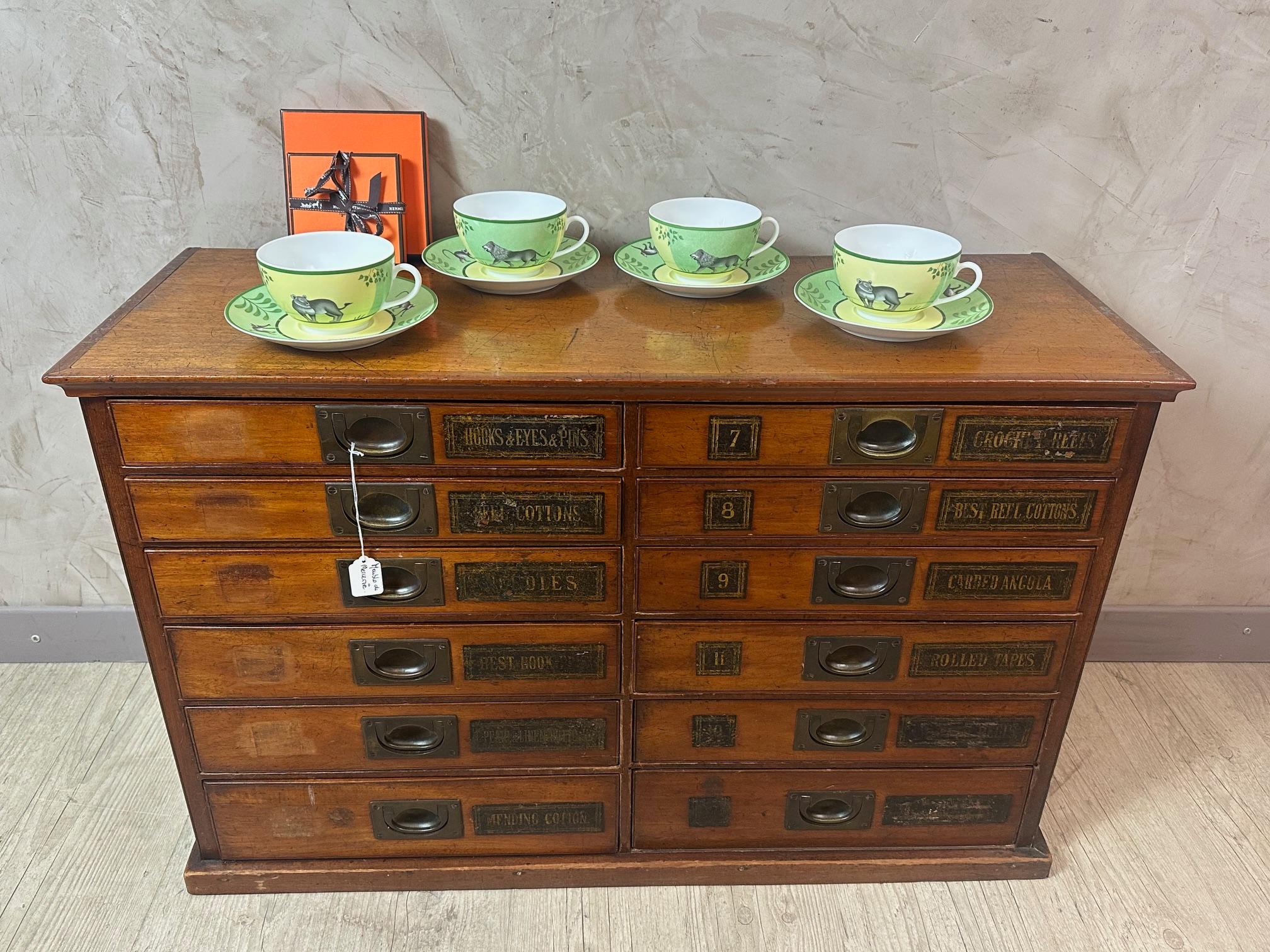 21st century Set of Four Tea Cups by Hermes 11