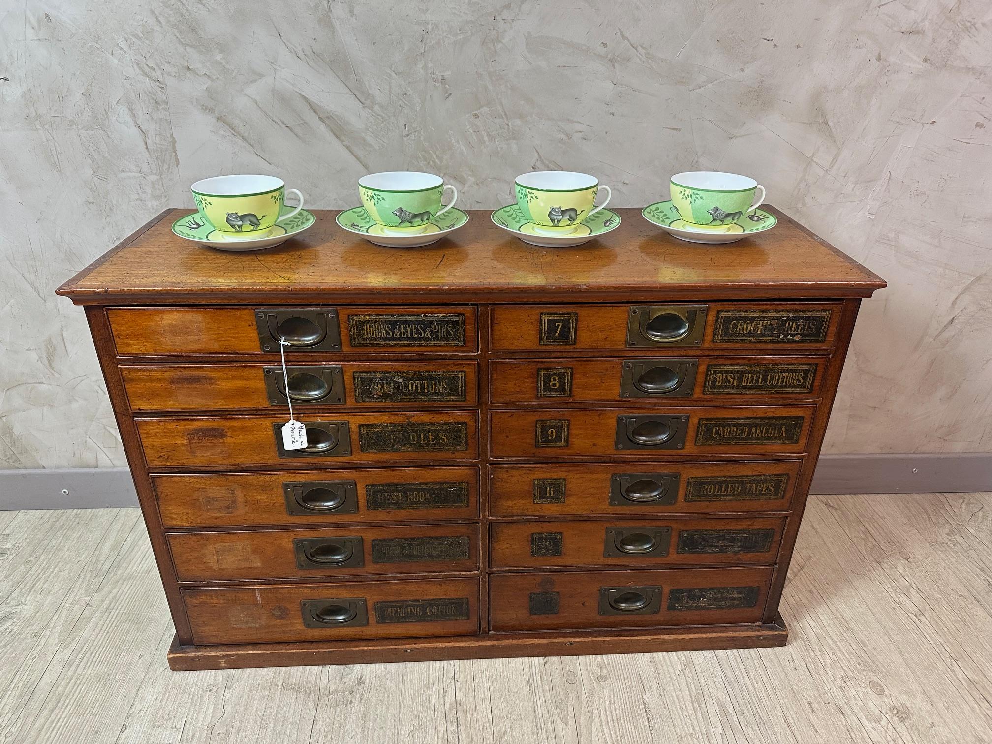 French 21st century Set of Four Tea Cups by Hermes