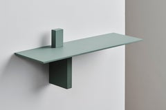 21st Century Shelf Recycled Aluminum Handmade in Cement Grey by Atelier Ferraro