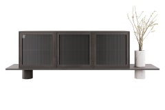 21st Century Shinto Sideboard, Ash and Marble, Made in Italy by Hebanon