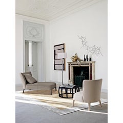 21st Century Shiny Luxury Light Yellow Ecru Rug by Deanna Comellini 200x300 cm