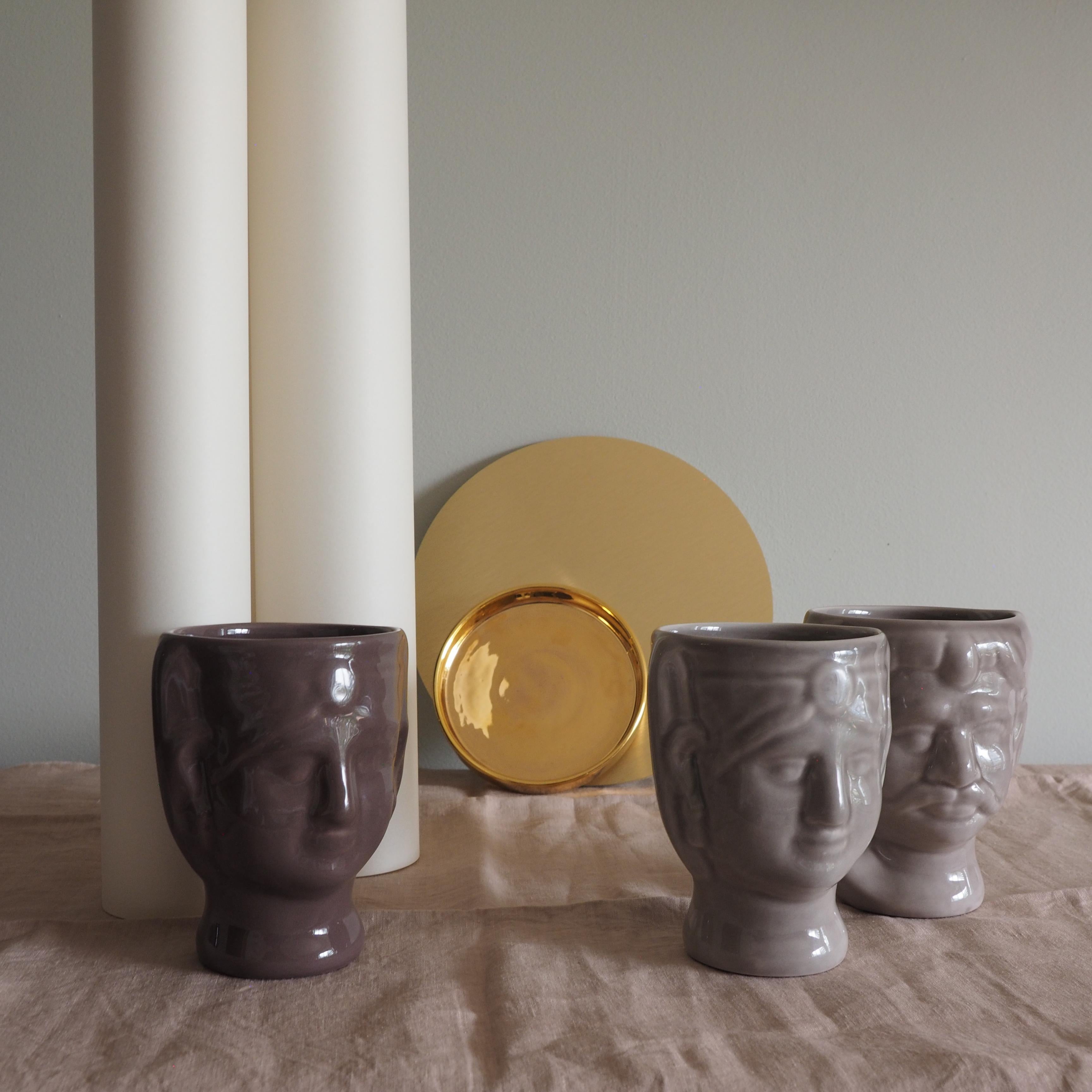 Italian 21st Century, Sicilian Moor' Head Design, Ceramic Vases, Made in Italy Handmade For Sale