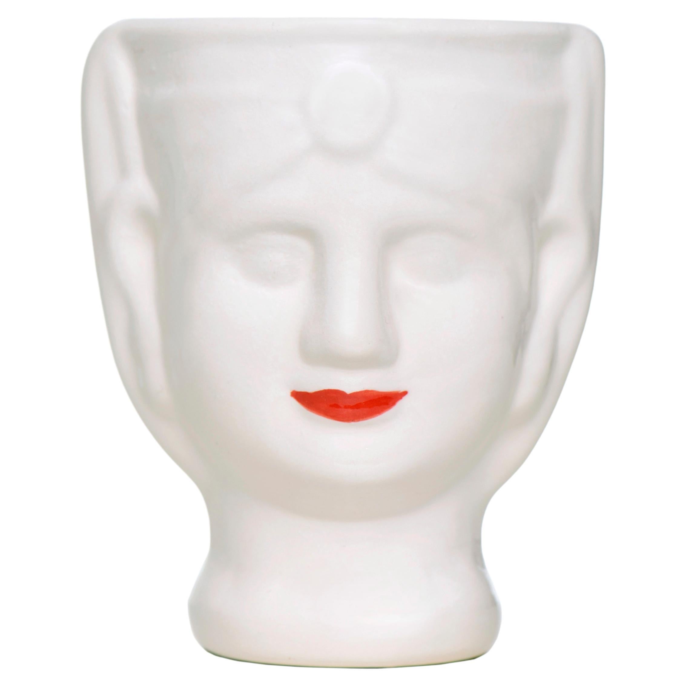 21st Century, Sicilian Moor' Head Design, Ceramic Vases, Made in Italy Handmade  For Sale