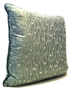 21st Century Silk Blend, Velvet and Feather Down Filled Large Pillow