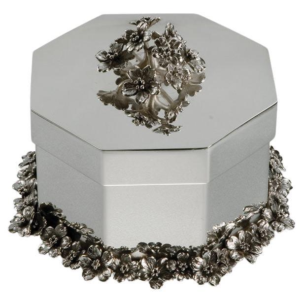 21st Century silvered brass box For Sale