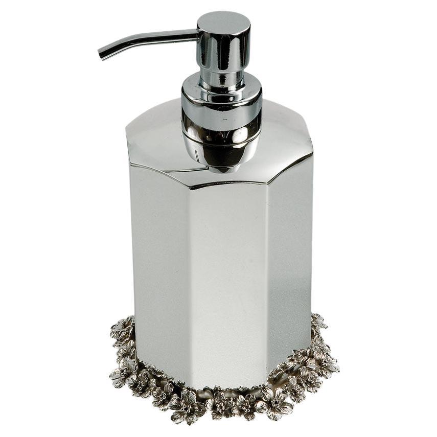 21st Century silvered brass liquid soap dispenser  For Sale