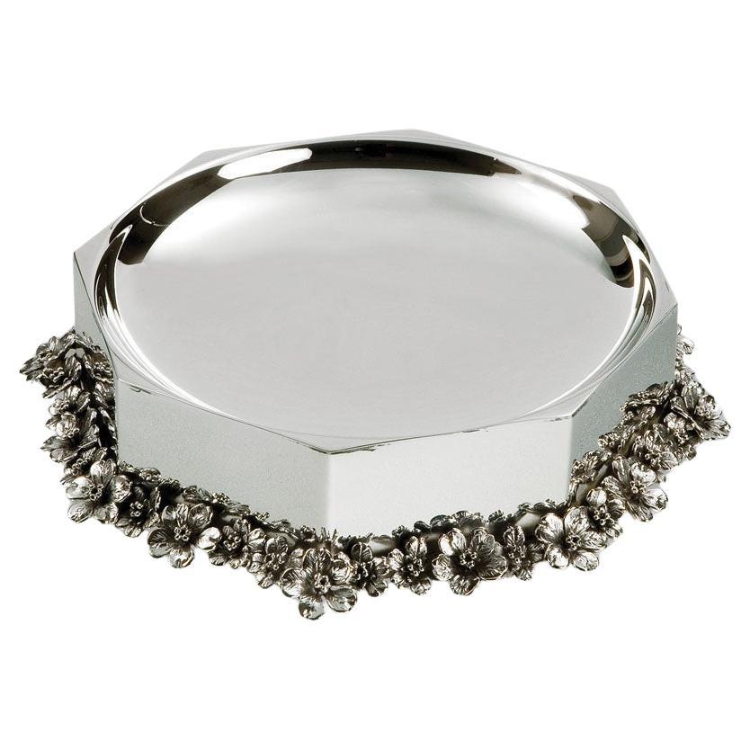 21st Century silvered brass soap dish For Sale