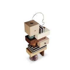 21st Century Sketch Chest of Drawers Marble, Wood Made in Portugal by Malabar