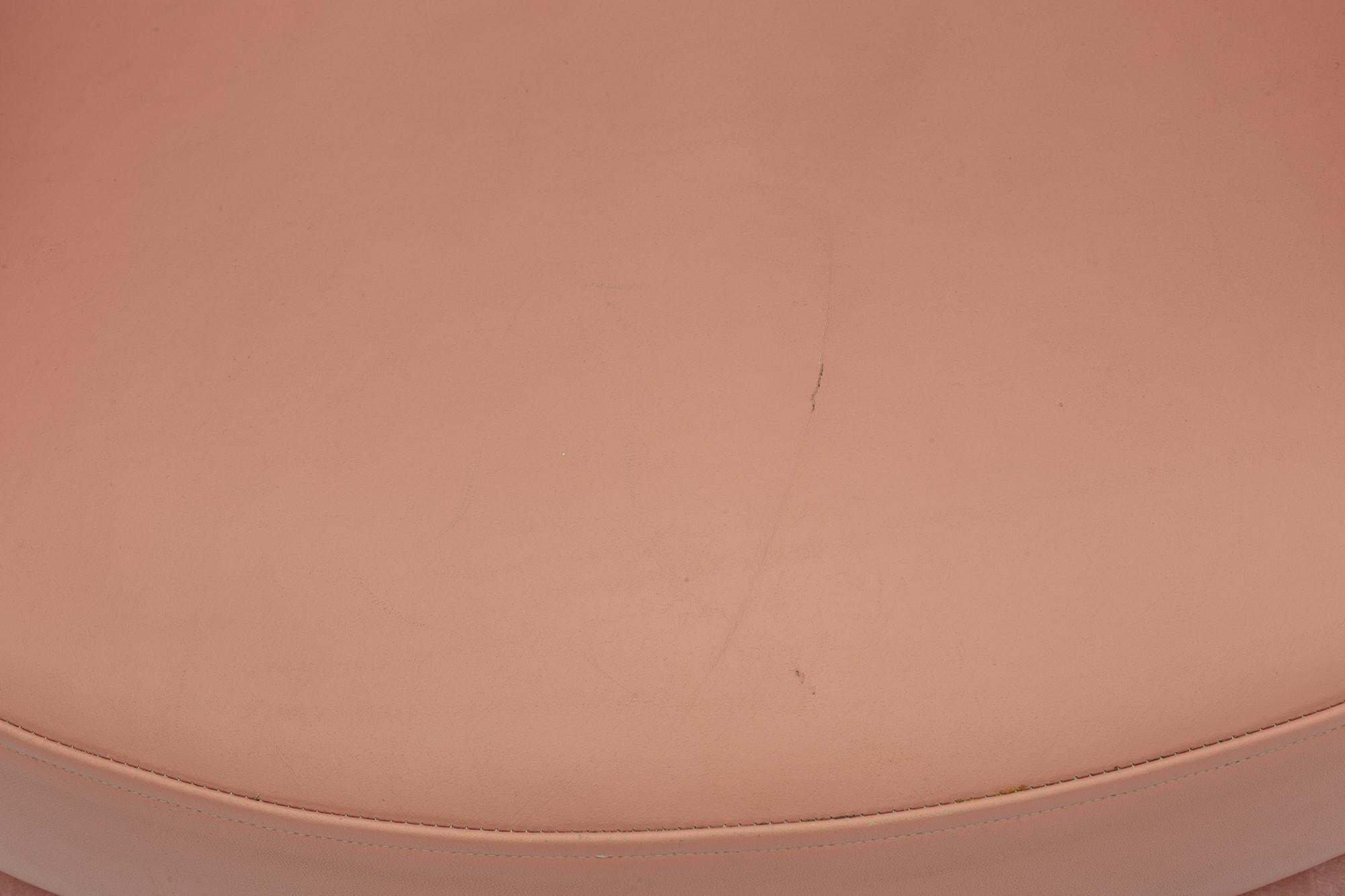 21st Century Sketch Gallery Charlotte Chair Pierre Frey Rose Velvet Rose Leather 2