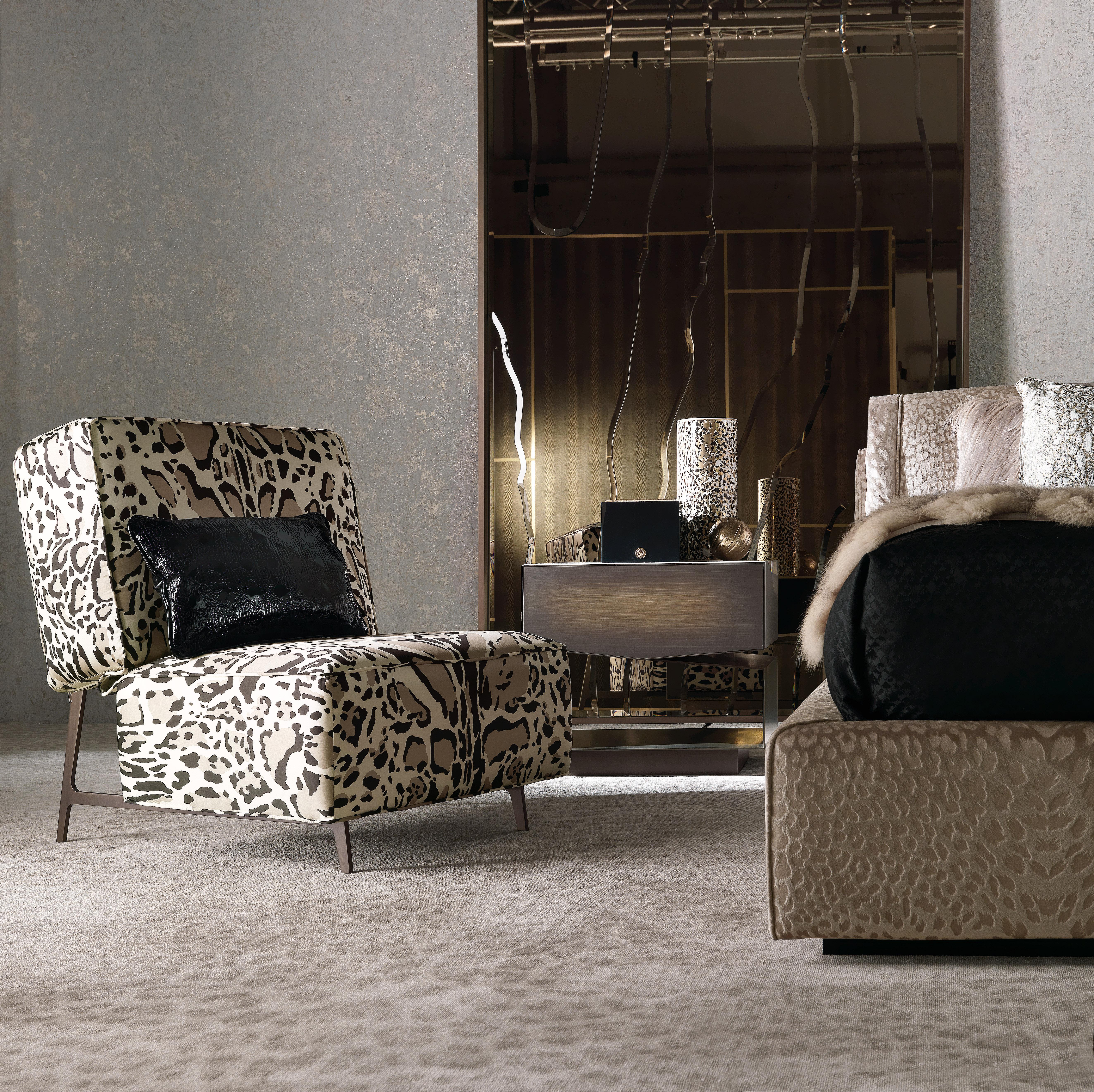 Smoking-Bett aus Stoff von Roberto Cavalli Home Interiors, 21. Jahrhundert im Angebot 3