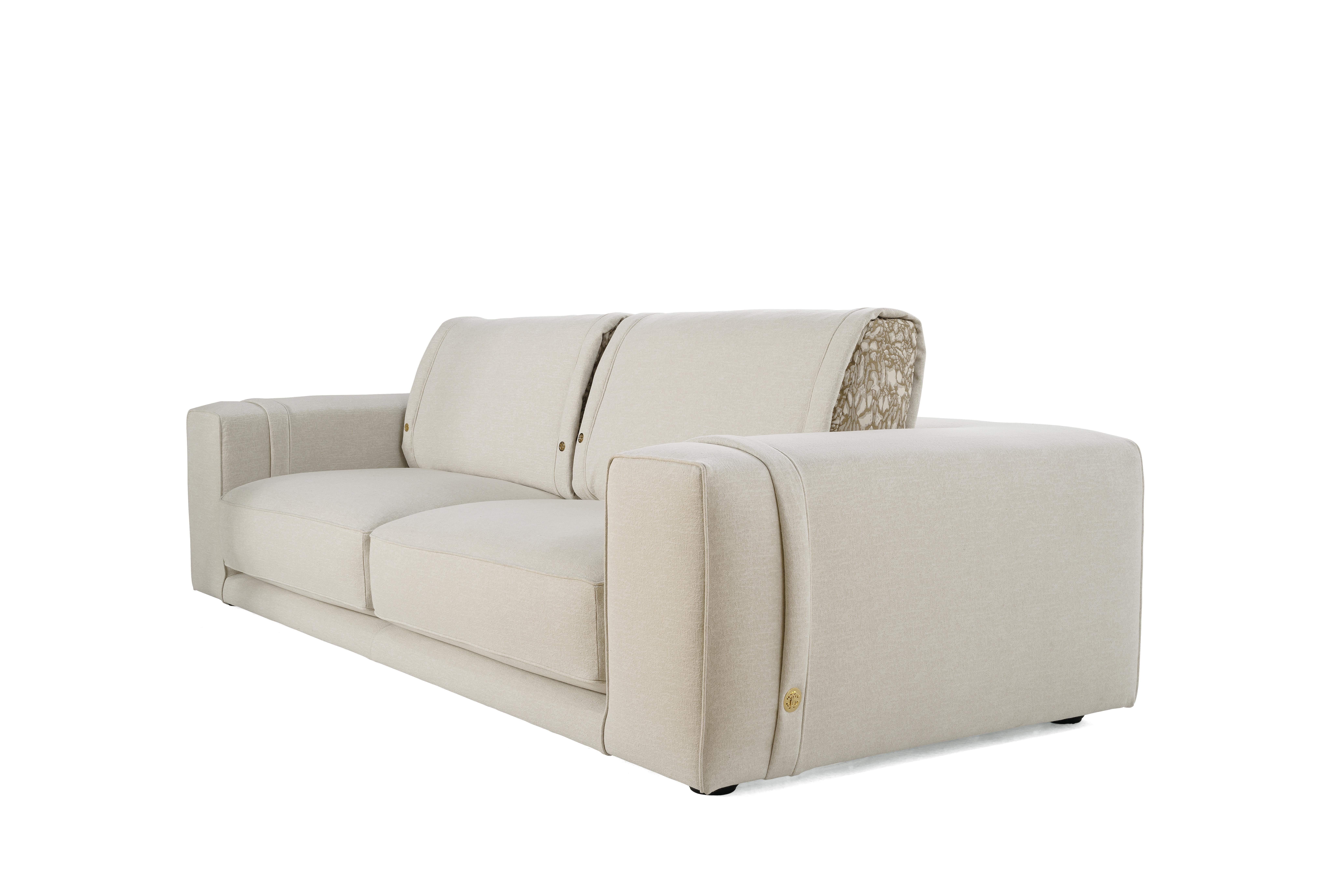 Smoking.2 Sofa mit Stoff von Roberto Cavalli Home Interiors, 21. Jahrhundert im Zustand „Neu“ im Angebot in Cantù, Lombardia