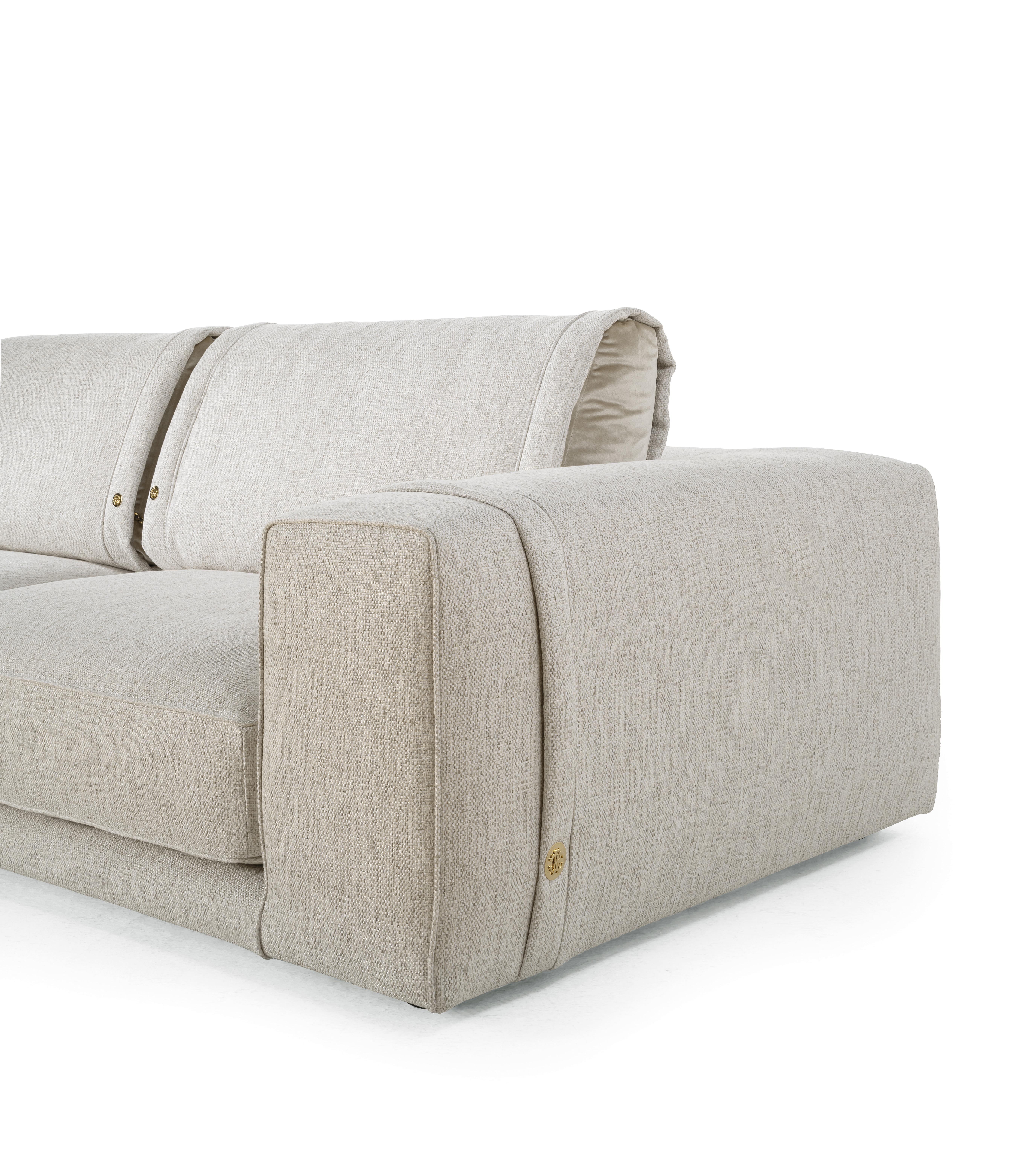 Modern 21st Century Smoking 2 Sofa in Fabric by Roberto Cavalli Home Interiors For Sale