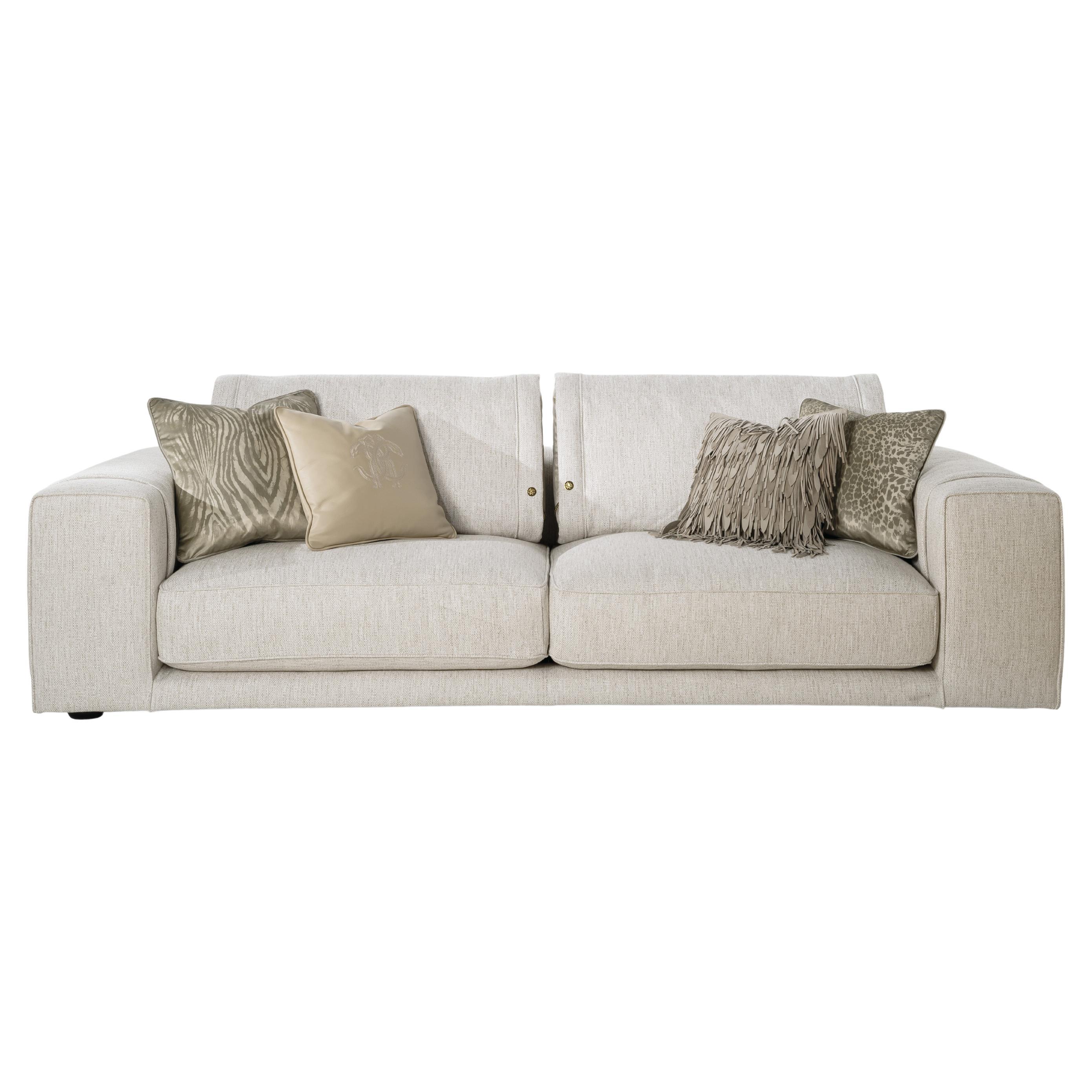 21st Century Smoking 2 Sofa in Fabric by Roberto Cavalli Home Interiors