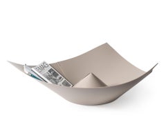 21st Century Sombrero Magazine Holder Handmade in Italy with Regenerated Leather