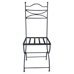 Set of Ten Moorish Style Handcrafted Iron Side Chairs, Spain