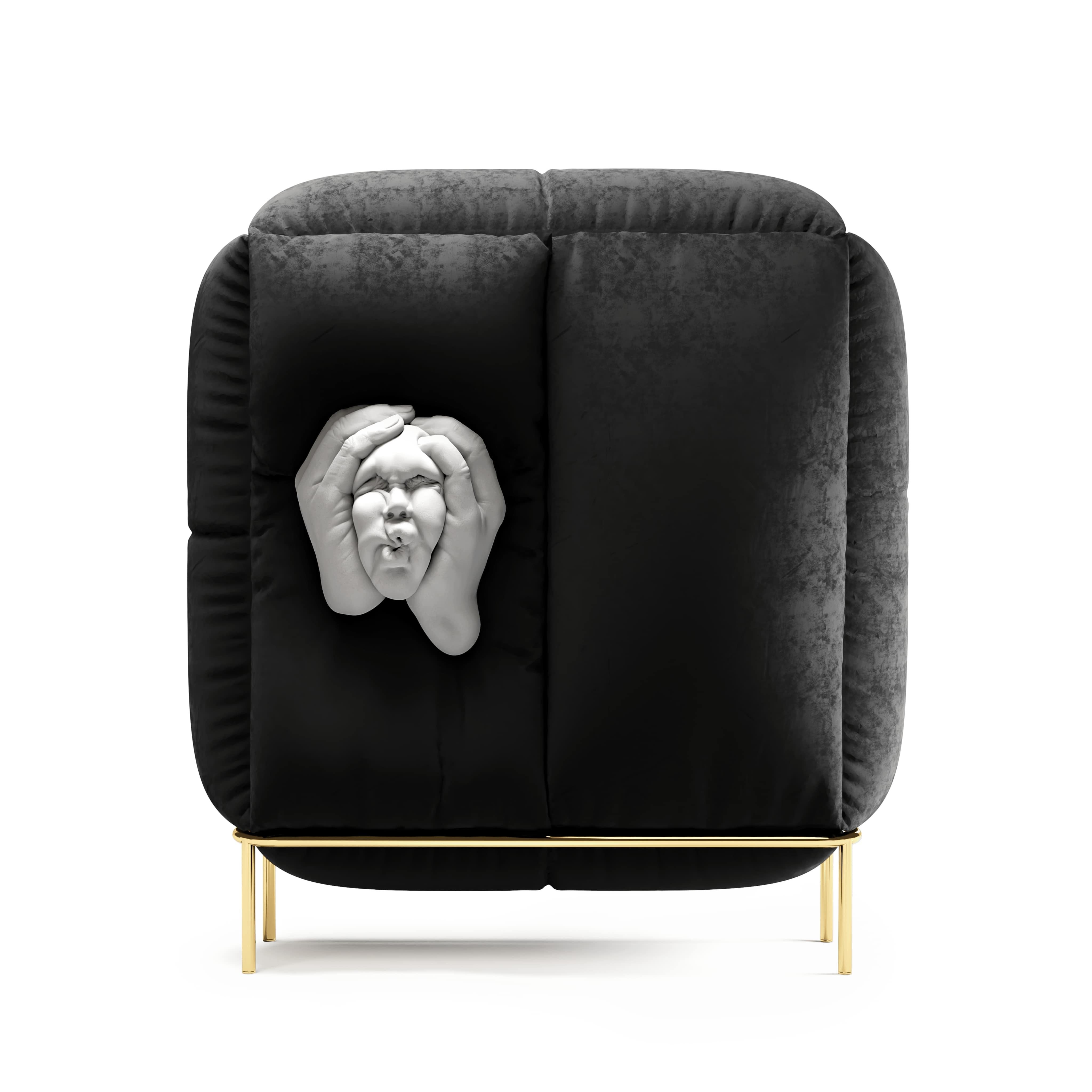 The realist sculptural techniques that is a signature of the Hong-Kong based artist Johnson Tsang's work, capture the surreal fantasies of his lucid dream and were implemented by Studio Pastina in an oversized cabinet collection upholstered in