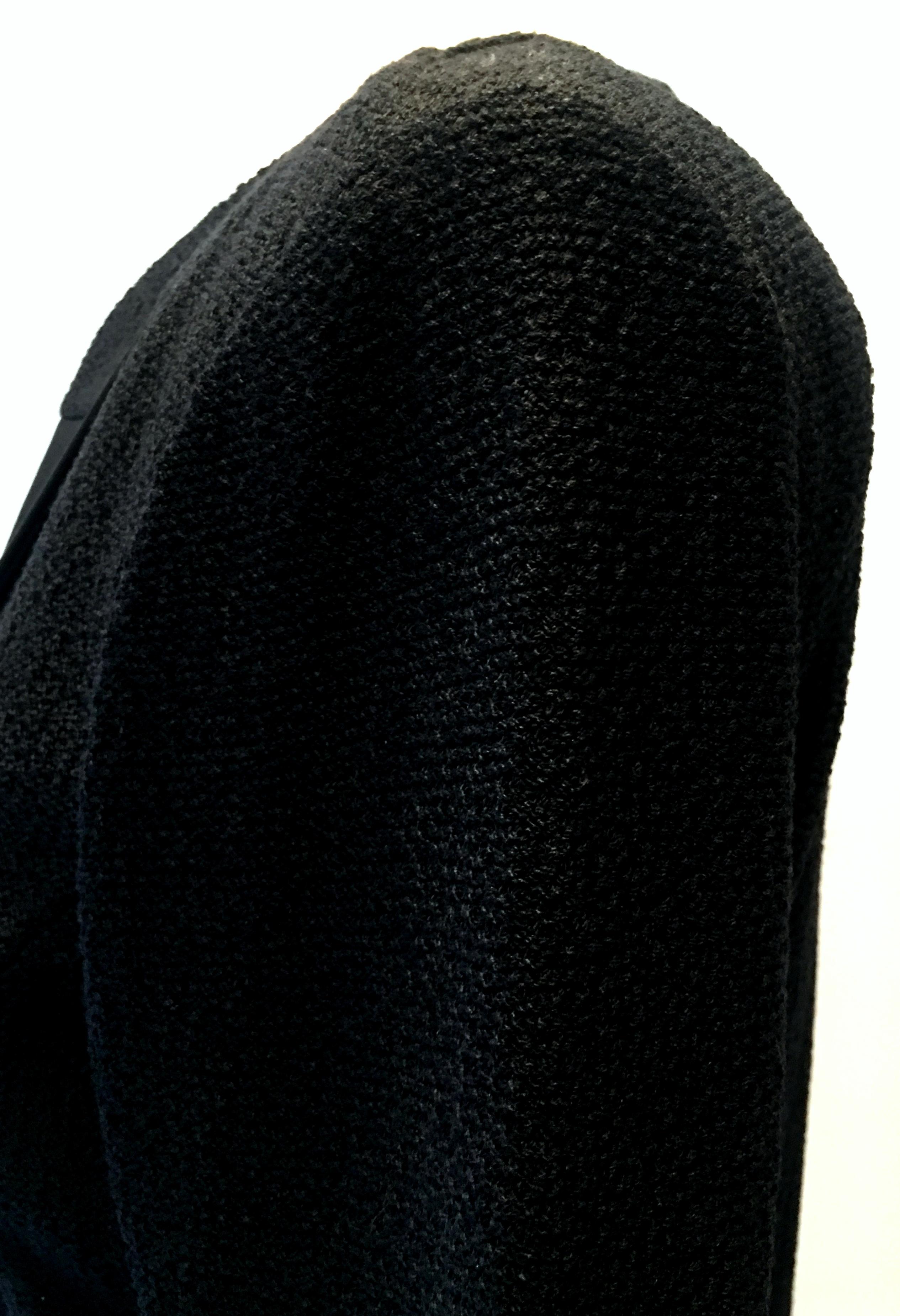 21st Century St. John Black  Silk Knit Jacket Size 8 For Sale 3