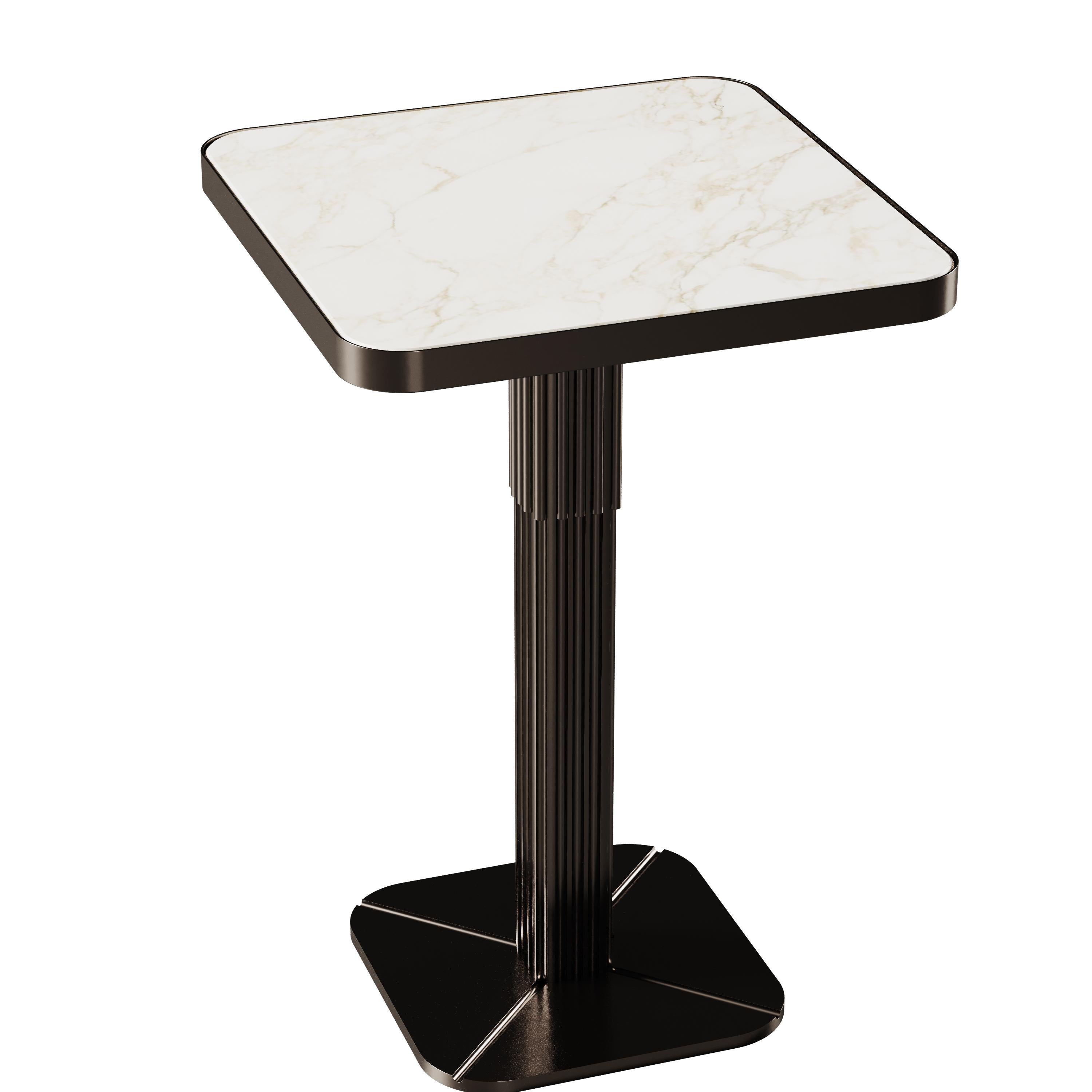 21st Century, Staten Bar Chair Brass Marble For Sale 1