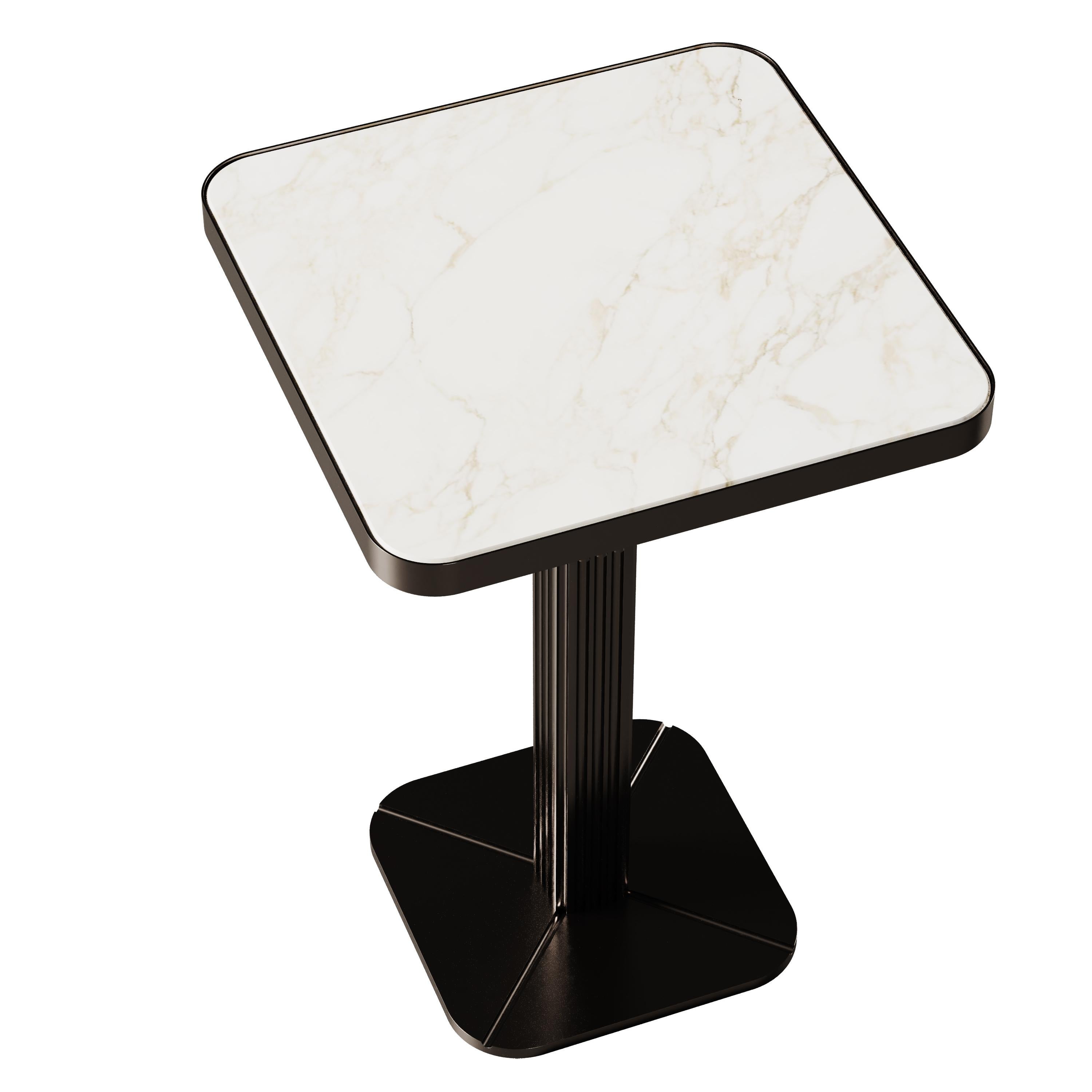 21st Century, Staten Bar Chair Brass Marble For Sale 2