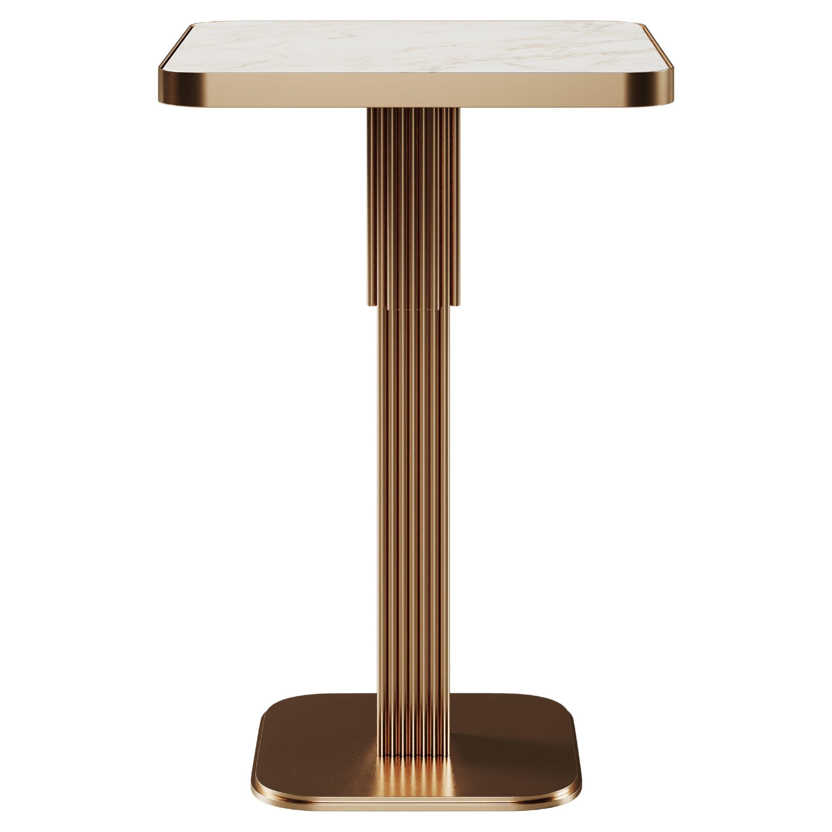 21st Century, Staten Bar Chair Brass Marble