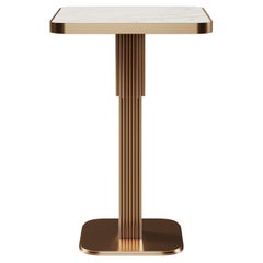 21st Century, Staten Bar Chair Brass Marble