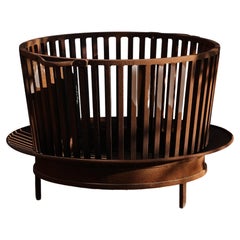 Grille de cheminée circulaire en acier du 21e siècle, la grille ronde