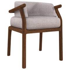 21st Century Stefan Dining Chair Walnut Wood Made in Portugal by Wood Tailors