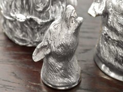 21st Century Sterling Silver Fox Head Stirrup Cup